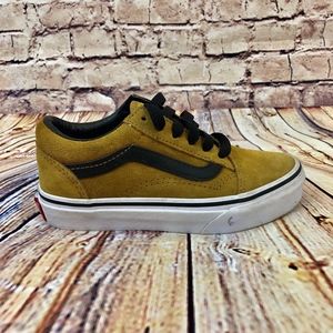 Mustard Yellow Kids Vans Classic SZ 12